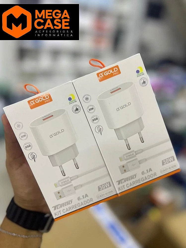 Carregador IphoneTurbo Agold PRO 30W - CA31-5/ios