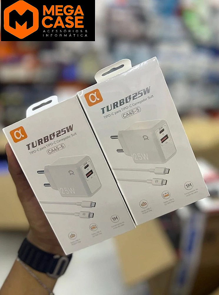 Carregador Tipo-C Turbo Agold 25W - CA45-5