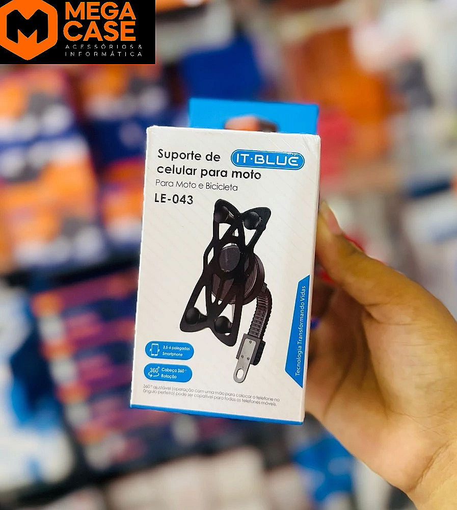 Suporte de celular IT-Blue LE-043 para moto e bicicleta