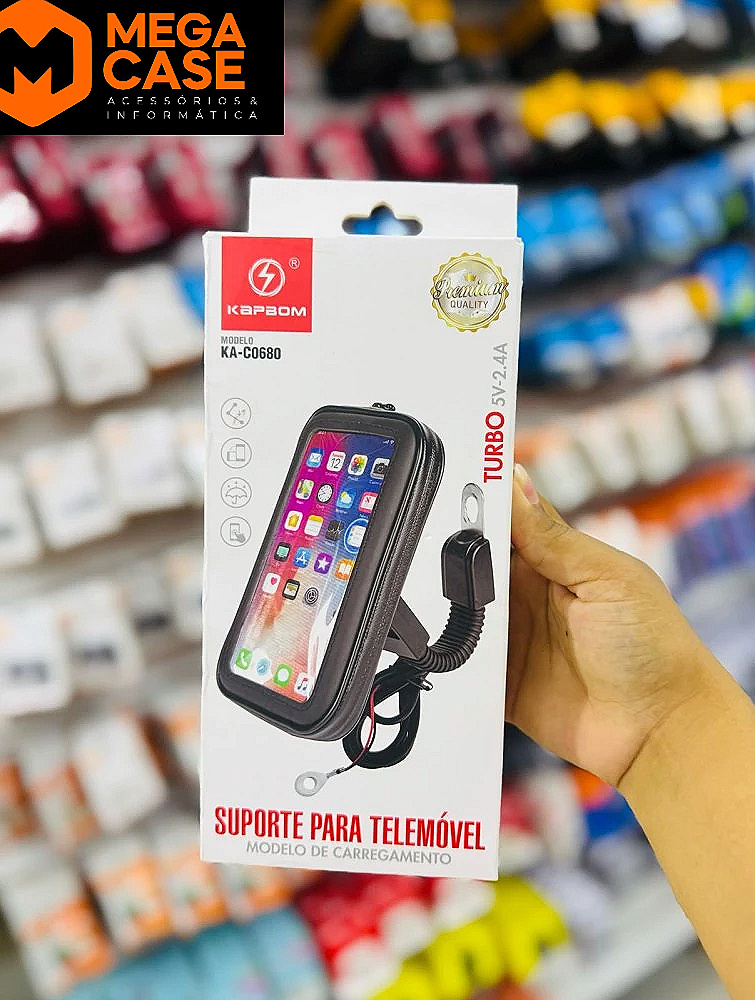 Suporte para Telemóvel com Carregador Kapbom KA-C0680