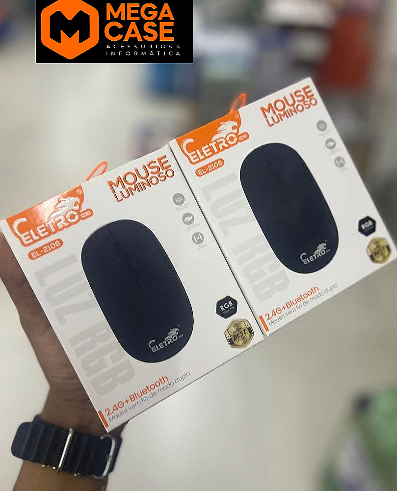 Mouse sem fio RGB Eletro EL-2106