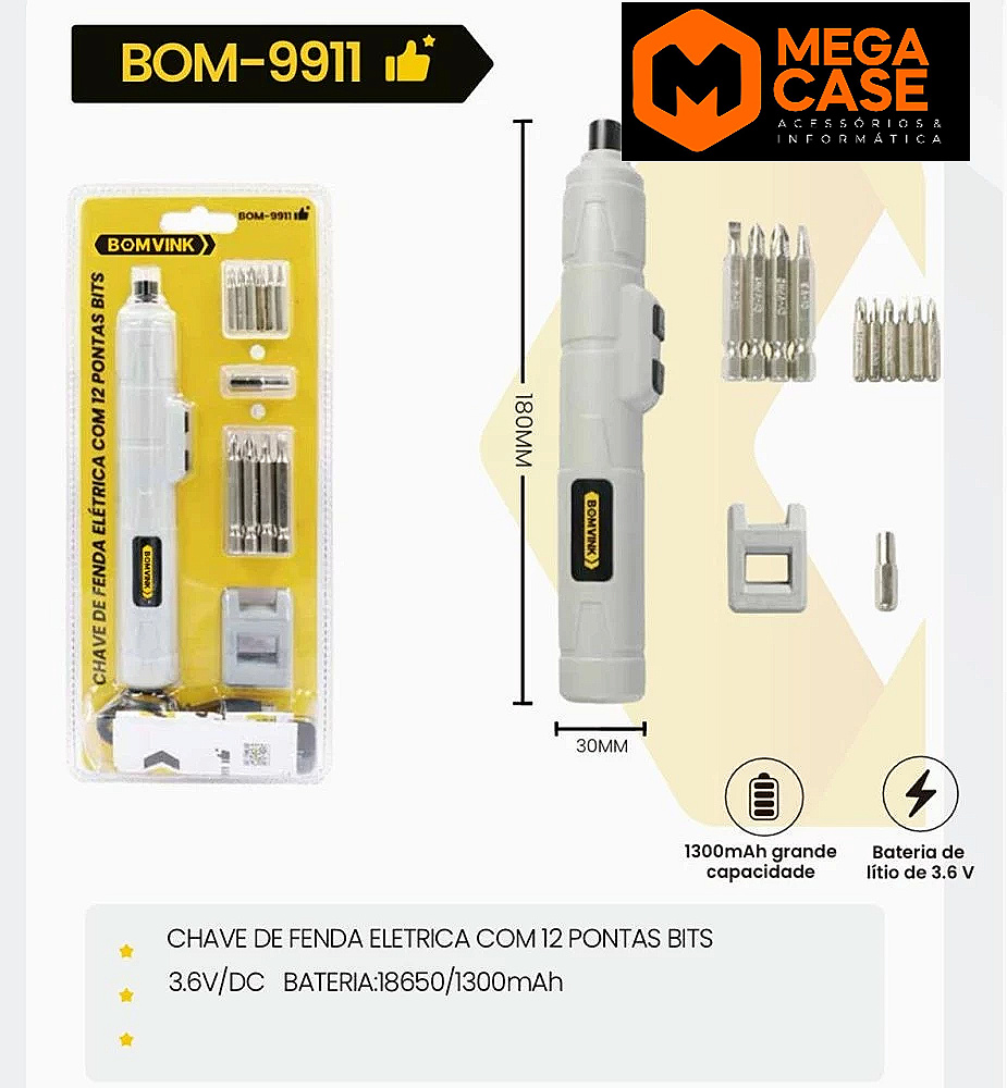 Chave de Fenda Elétrica BOM-9911