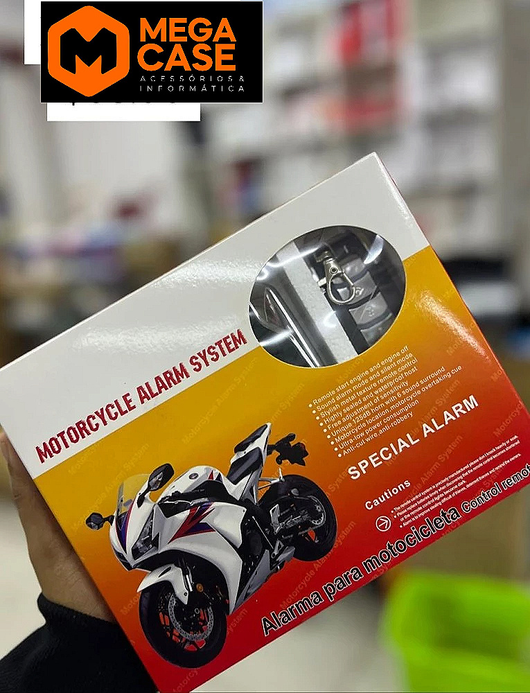 Alarme para moto com controle remoto