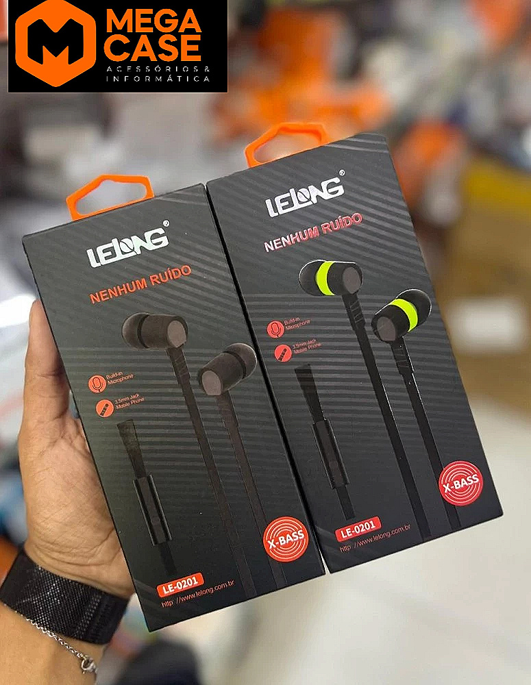 Fone de ouvido LE-0201 Lelong Nenhum Ruído