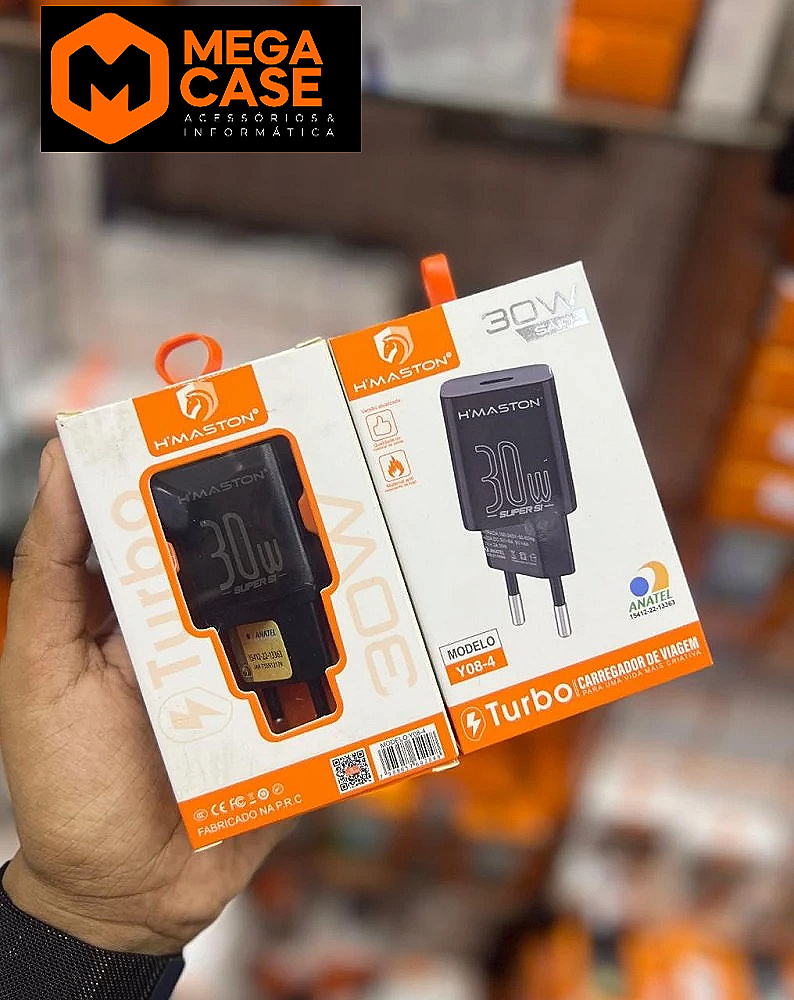 Fonte de carregador Y08-4 turbo H'maston 30W
