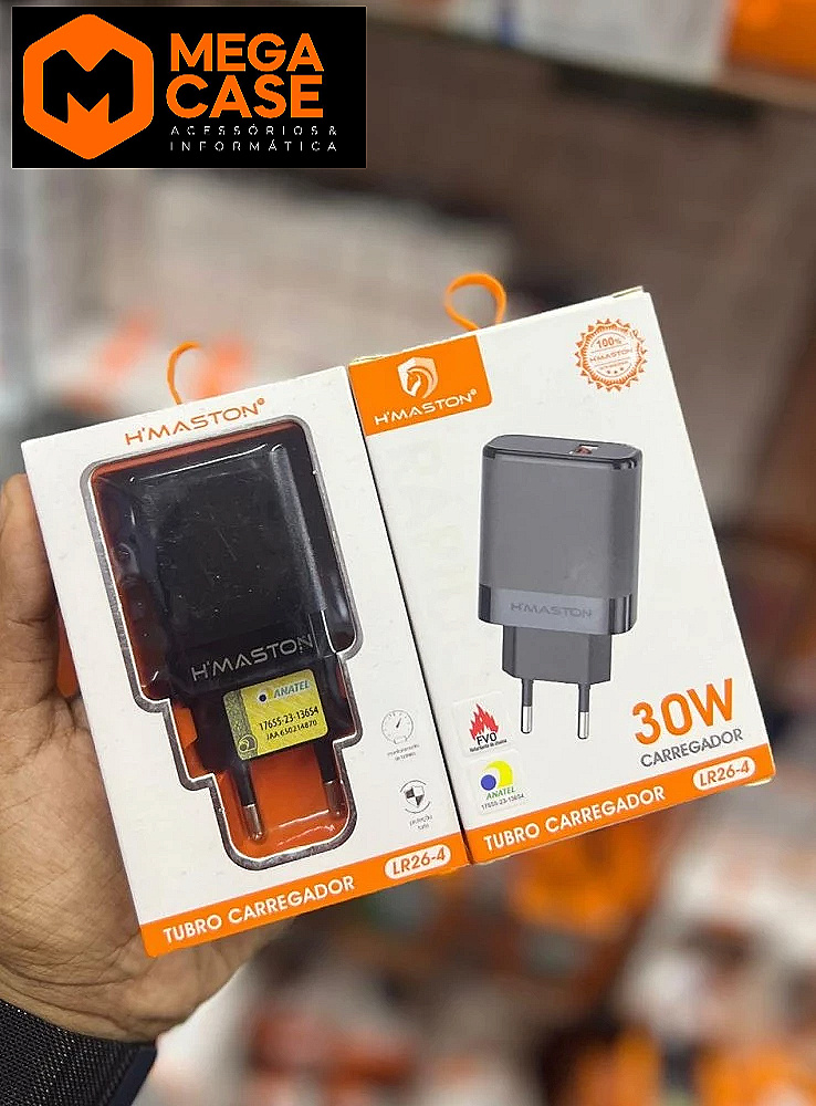 Fonte de carregador LR26-4 turbo H'maston 30W
