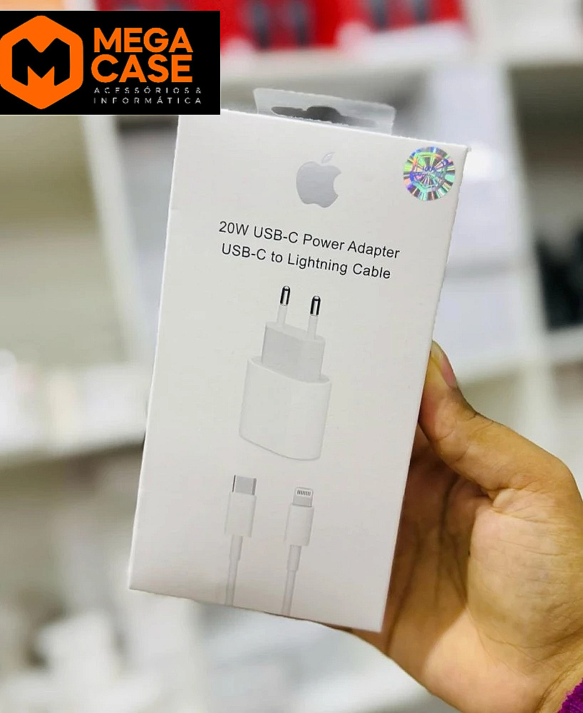Carregador iPhone Apple 20W USB-C to Lightning (Premium) - APPLE-20W-USBCLPREMIUM