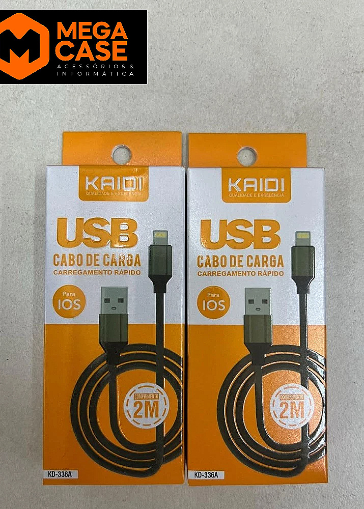 Cabo iPhone Reforçado KAIDI KD-336A 2M