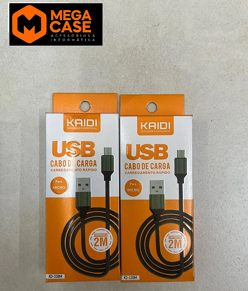Cabo V8 Reforçado KAIDI KD-336M 2M