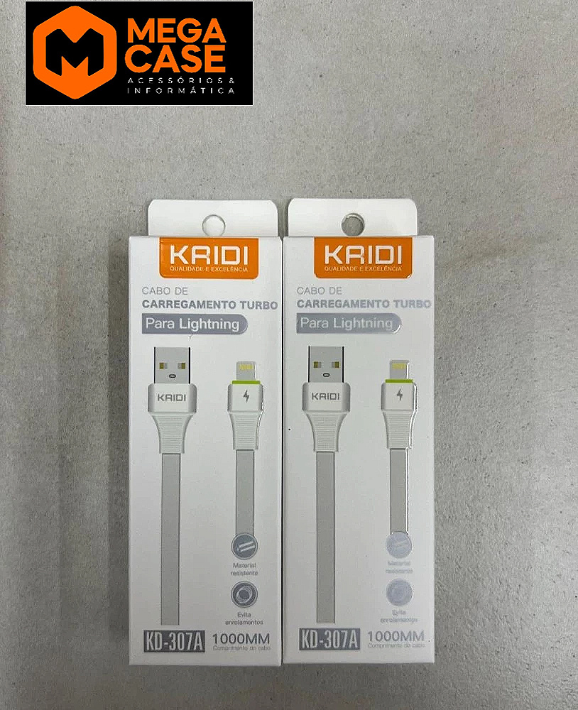 Cabo iPhone KD-307A Turbo Reforçado 1m - Kaidi