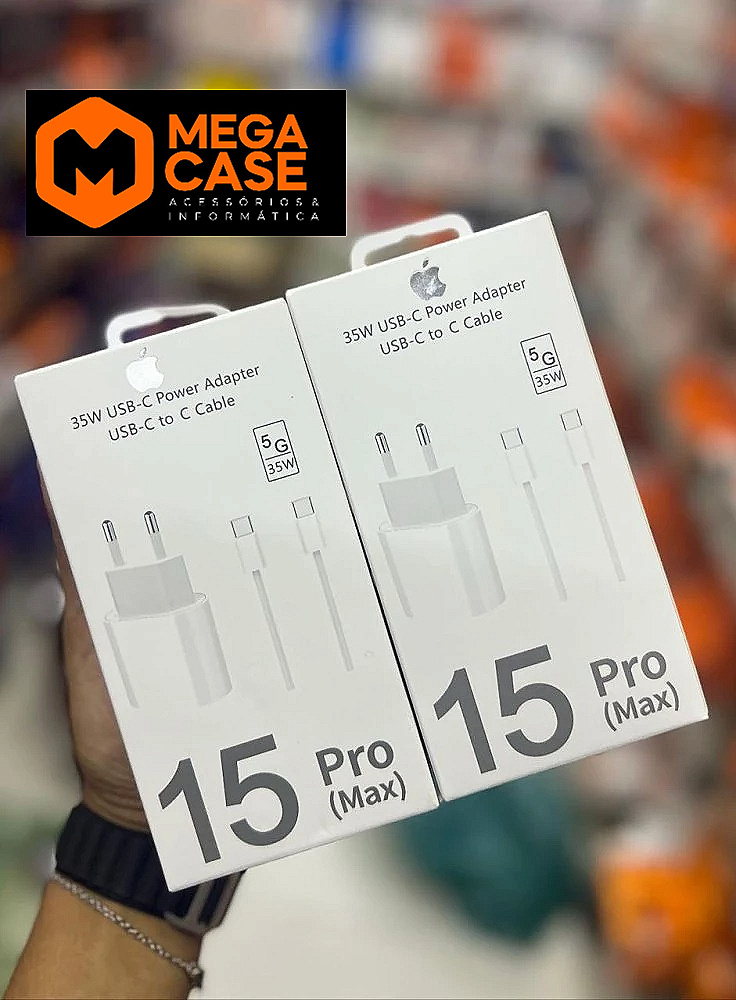 Carregador iPhone 15 Pro Max 35W Tipo-C