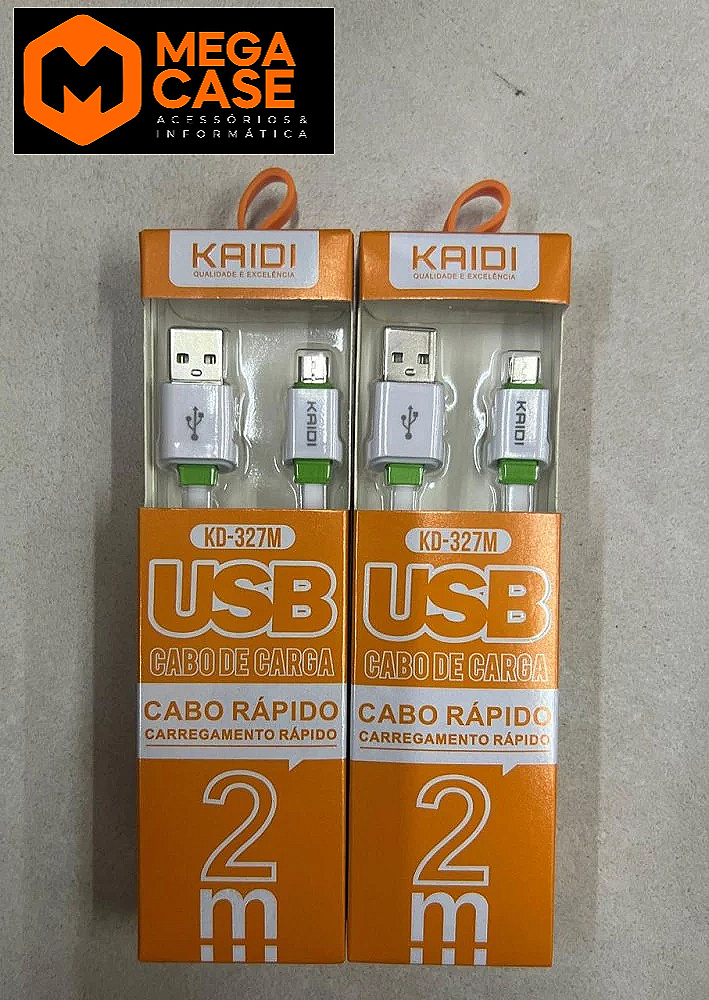 Cabo V8 Kaidi Rápido 2m - KD-327M