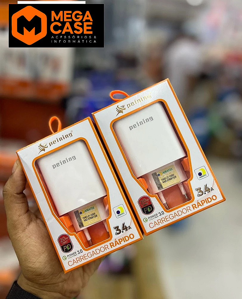 Fonte de Carregador Rápido Peining Power 3.0 20W - 3.4A