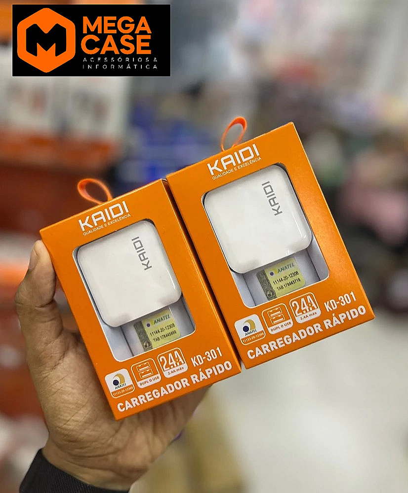 Carregador Rápido Kridi KD-301 2.4A