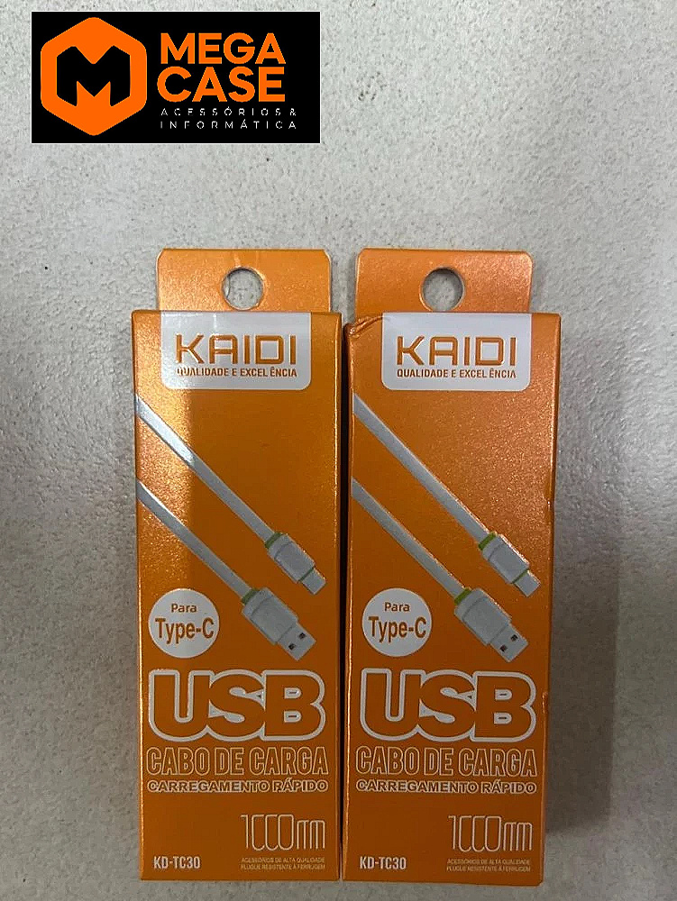 Cabo Tipo-C 1M Kaidi Rápido - KD-TC30