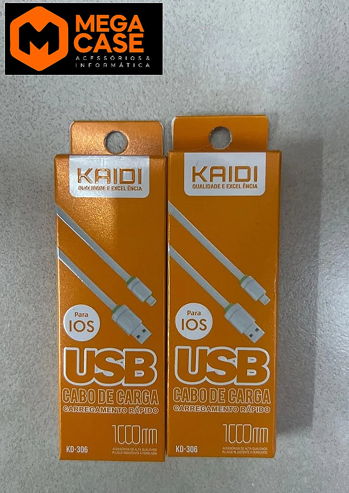 Cabo iPhone 1M Kaidi Rápido - KD-306