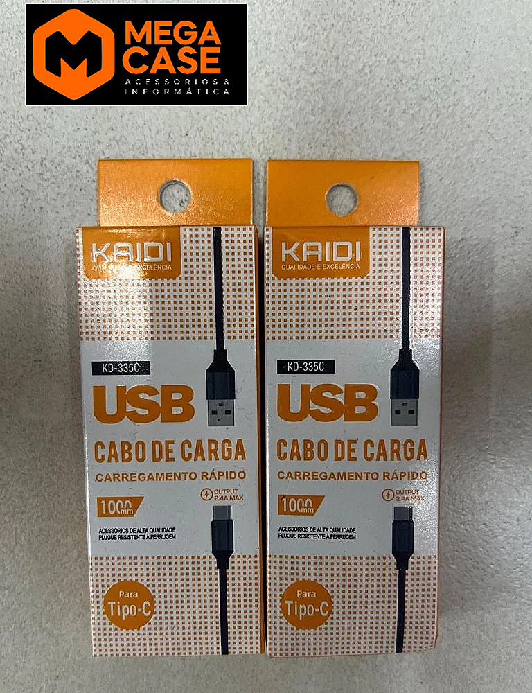 Cabo Tipo-C 1M Kaidi Rápido - KD-335C