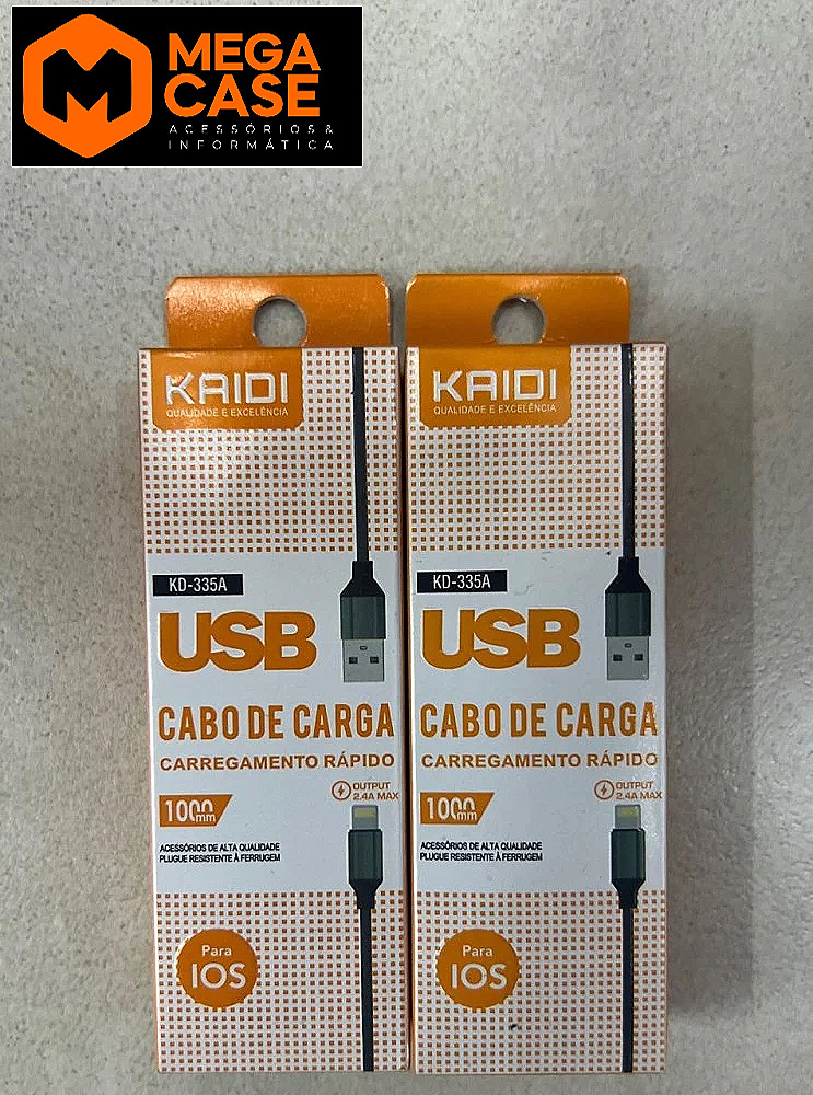 Cabo iPhone 1M Kaidi Rápido - KD-335A