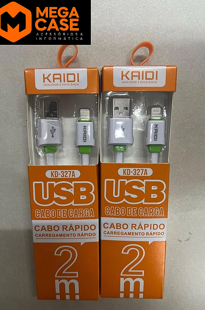 Cabo iPhone Rápido KAIDI 2m - KD-327A