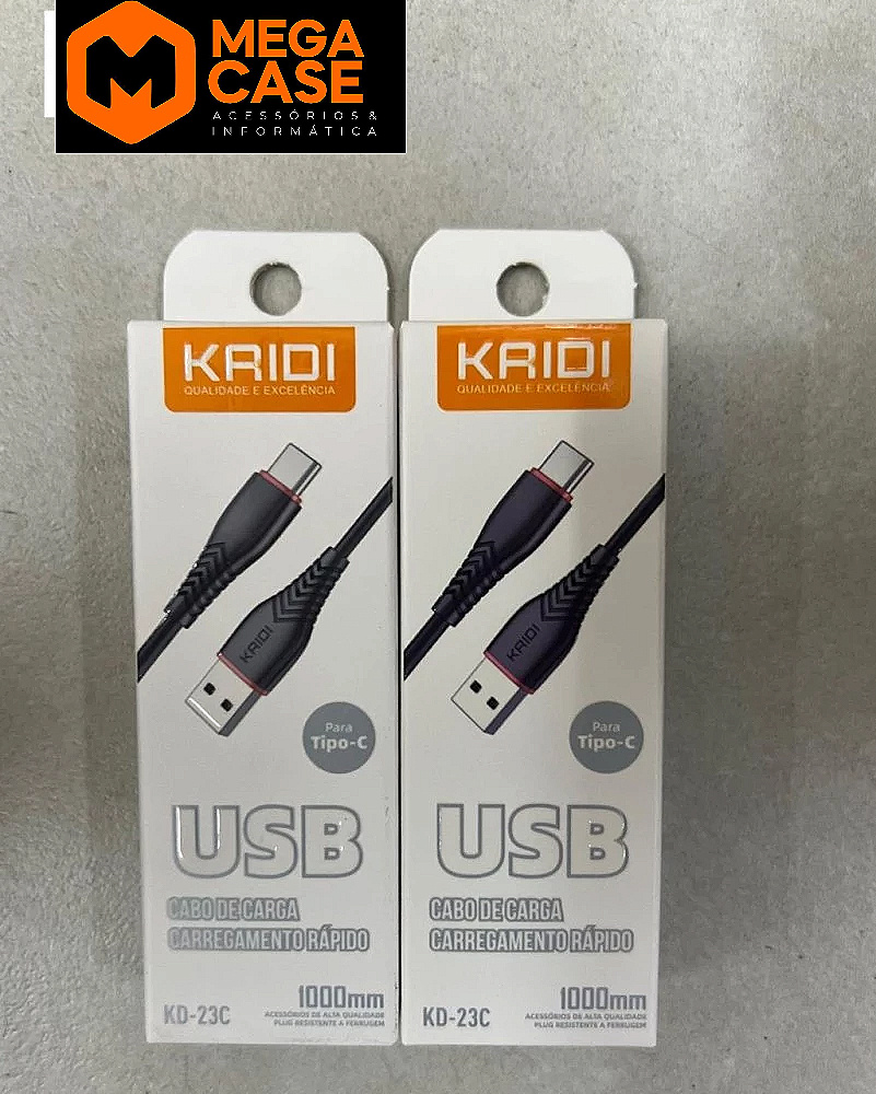Cabo Tipo-C Rápido KAIDI 1m - KD-23C