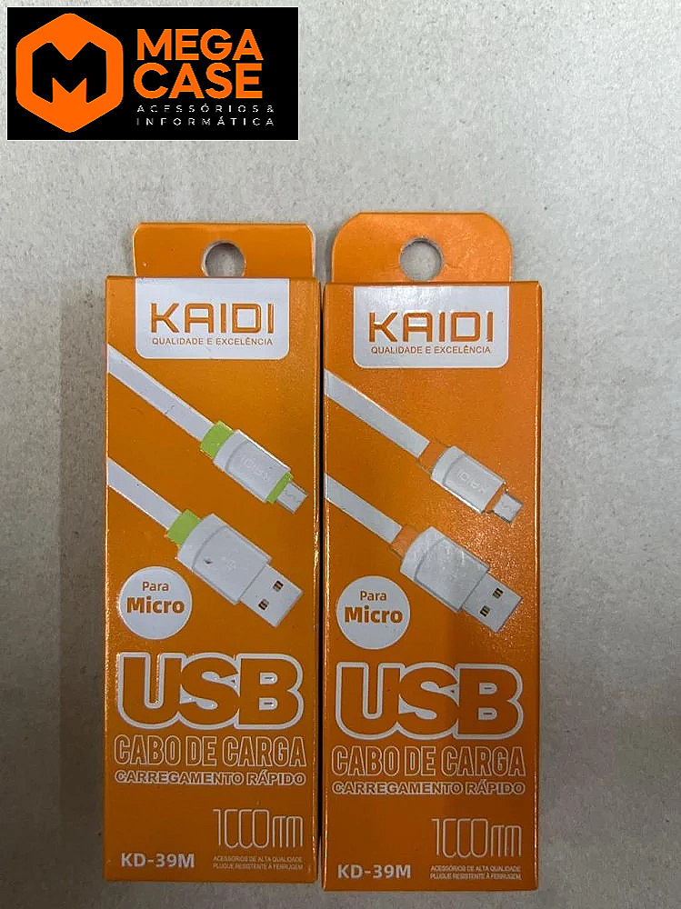 Cabo V8 Rápido KAIDI 1m - KD-39M
