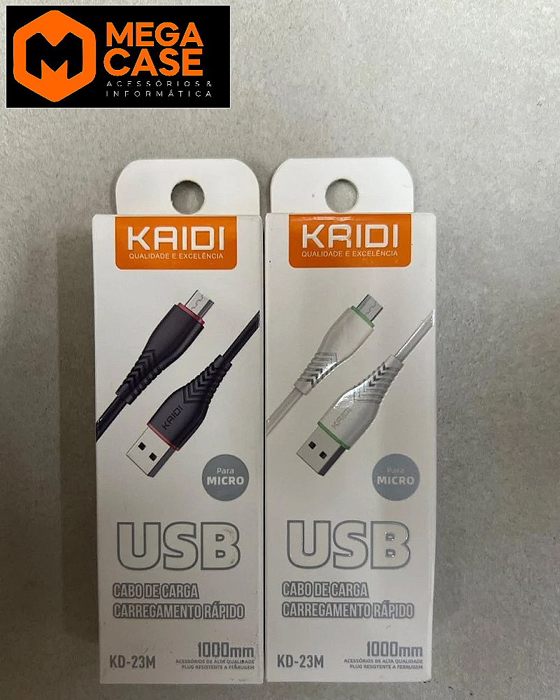 Cabo V8 Rápido KAIDI 1m - KD-23M