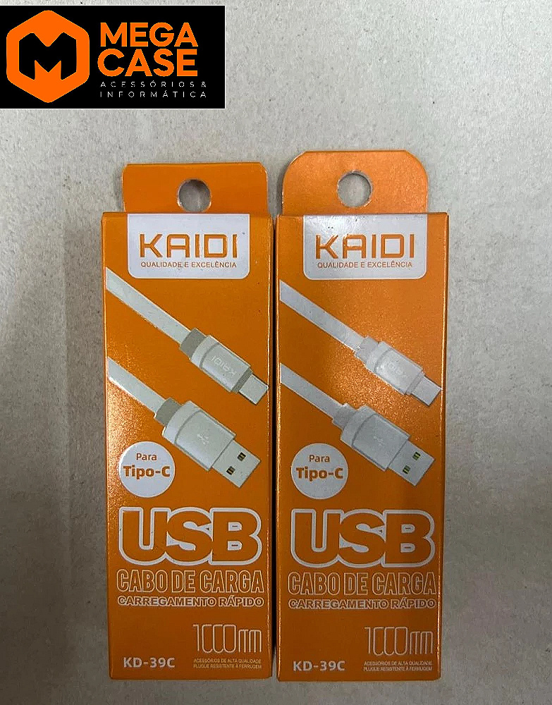 Cabo Tipo-C Rápido KAIDI 1m - KD-39C