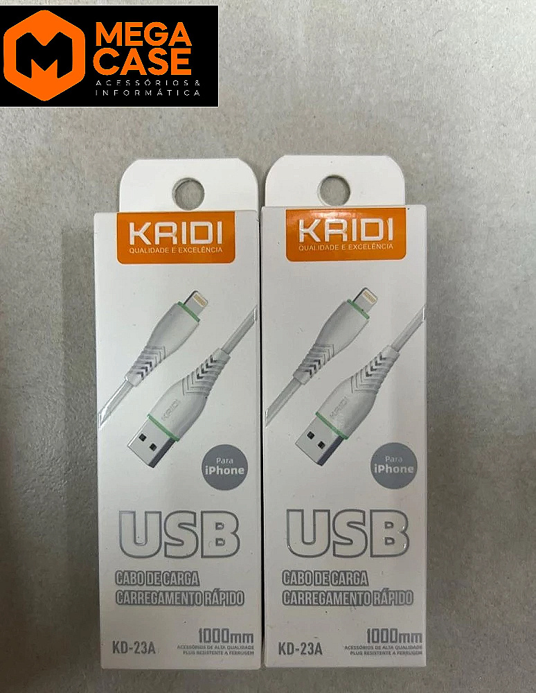 Cabo iPhone Rápido KAIDI 1m - KD-23A
