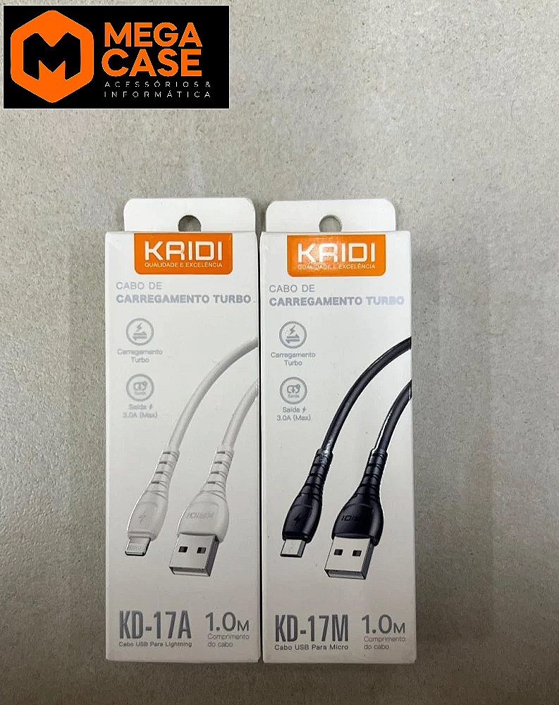 Cabo iPhone Turbo KAIDI 1m - KD-17A