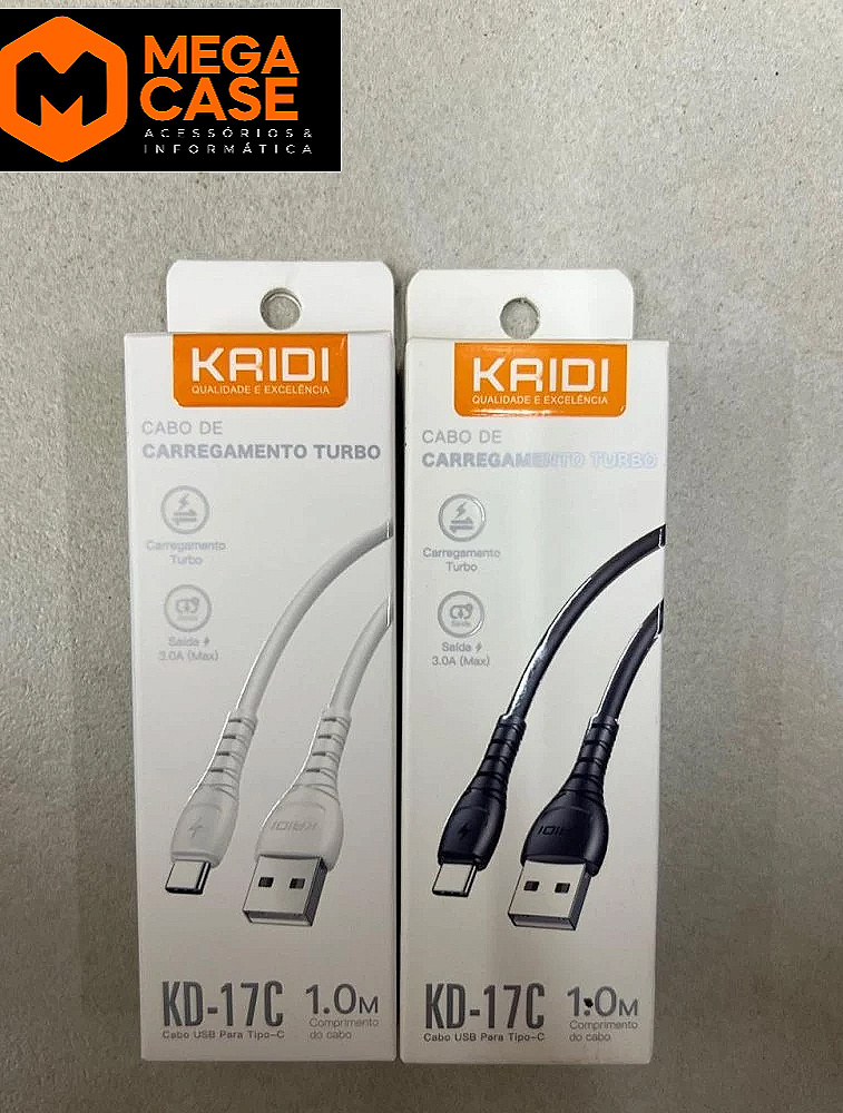 Cabo Tipo-C Turbo KAIDI 1m - KD-17C