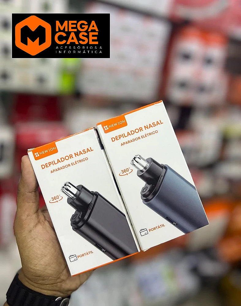 Depilador Nasal Elétrico New Ion 360° Portátil