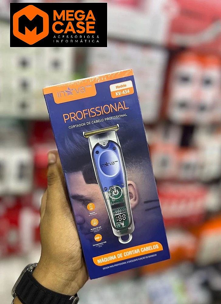 Máquina de Cortar Cabelo Inova KV-434 Profissional