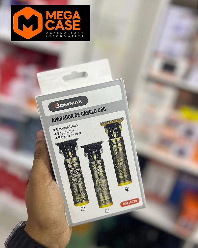 Aparador de Cabelo USB Bommax - BM-A022