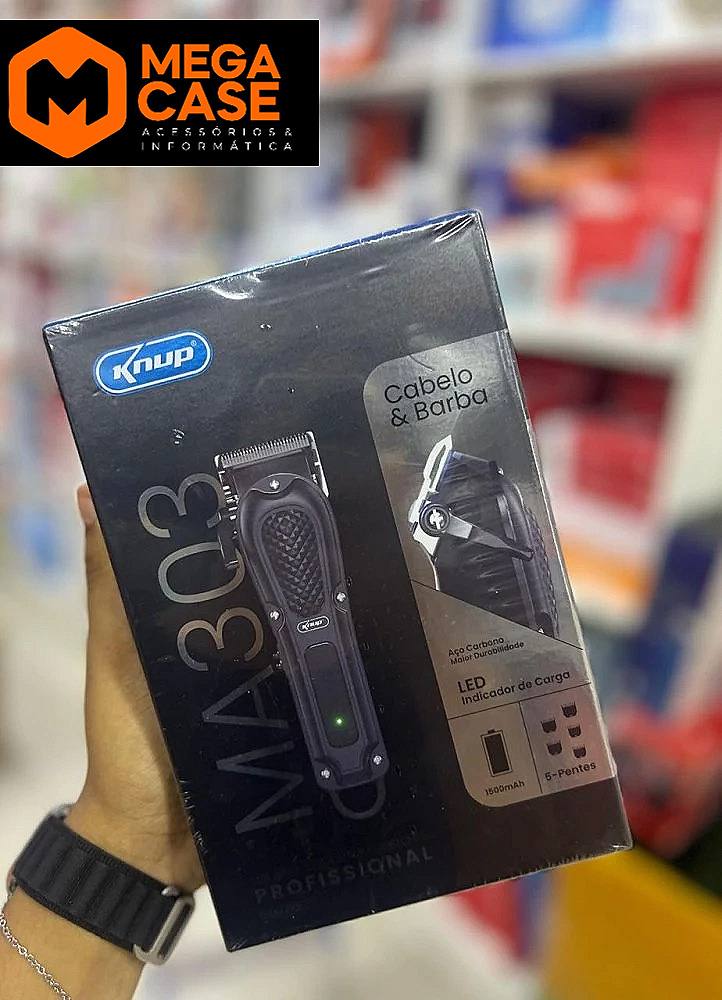 Máquina de Cortar Cabelo Knup Profissional - MA303