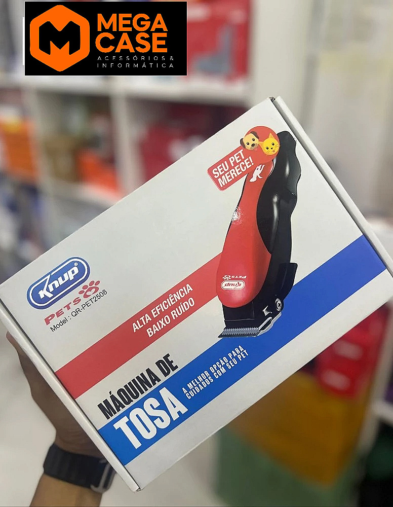Máquina de Tosa Profissional Knup QR-PET2508 - Alta Eficiência