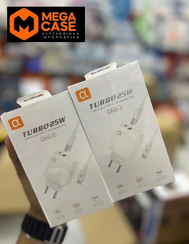 Carregador Tipo-C Turbo Agold 25W - CA45-3