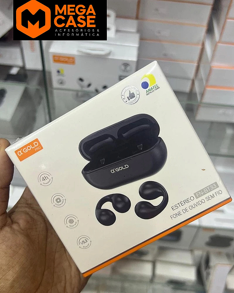 Fone Bluetooth Agold FN-BT33 - Estéreo sem fio