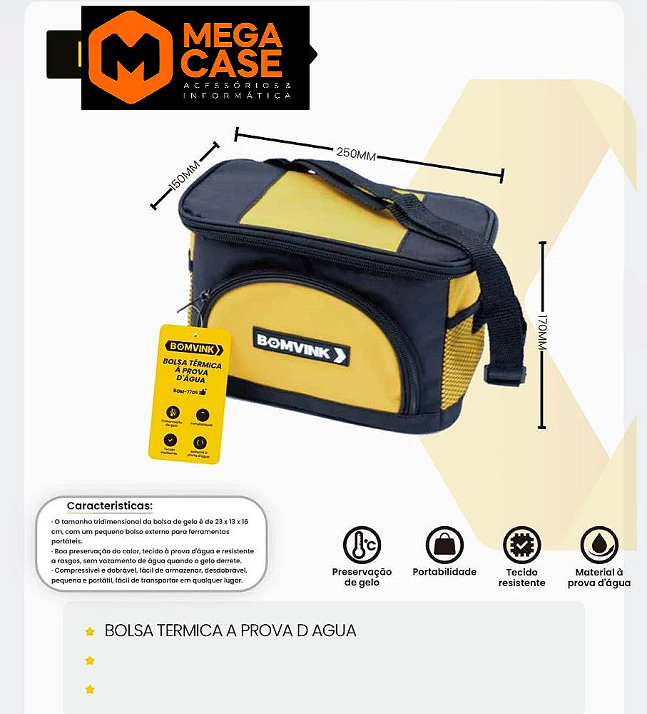 Bolsa Térmica à Prova d’Água BOM-7705