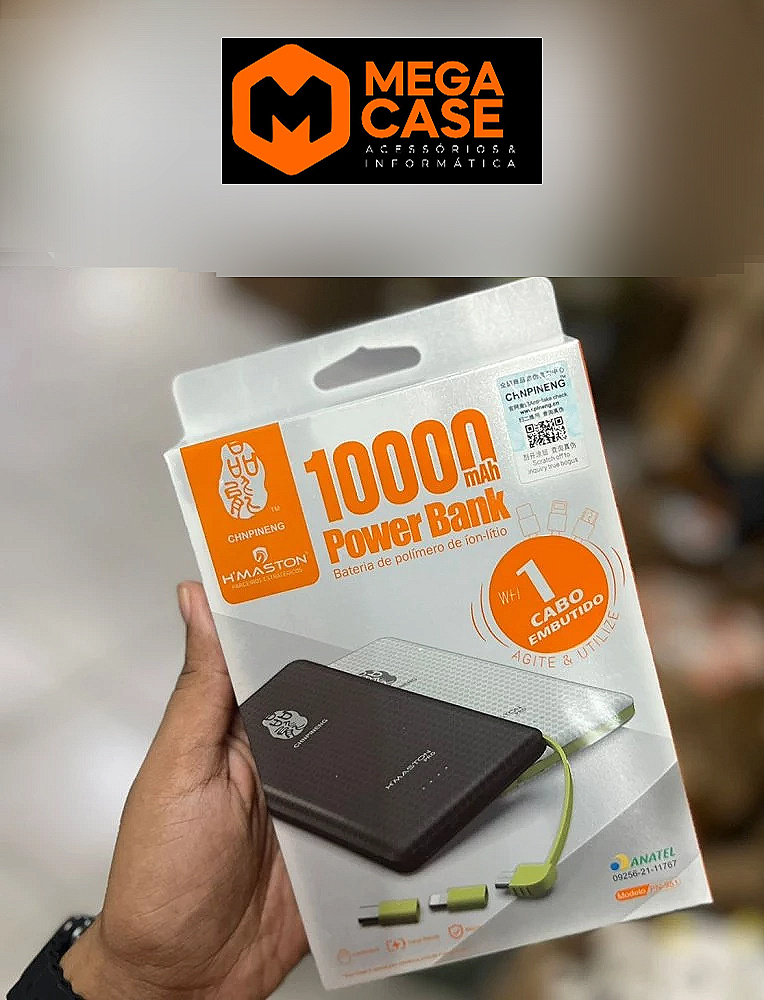 Carregador portátil Power bang 10000Mah Peining pn-951