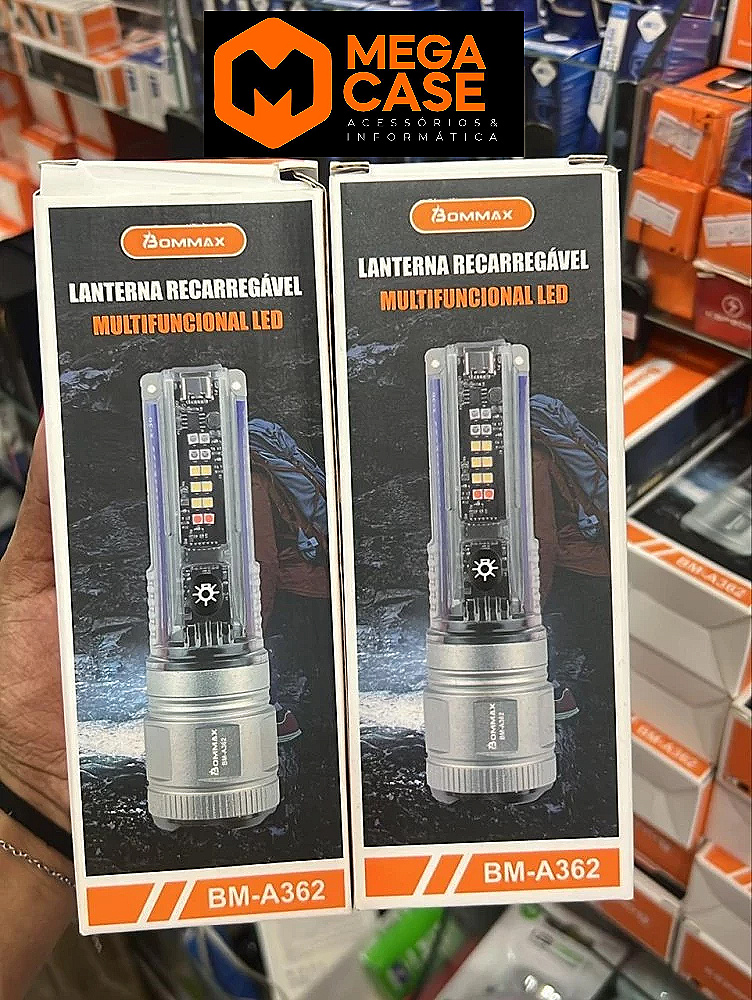 Lanterna Multifuncional Recarregável BM-A362 com LED