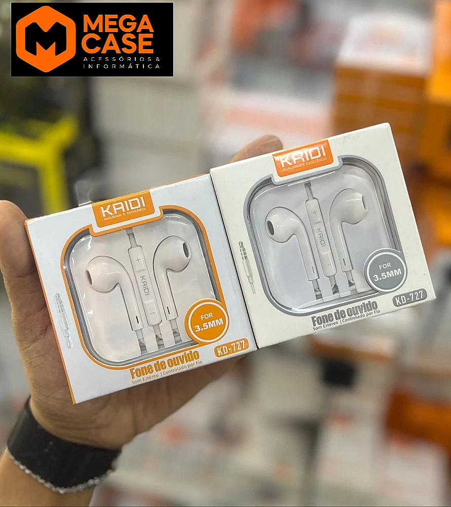 Fone de ouvido entrada p2 Kaidi KD-727