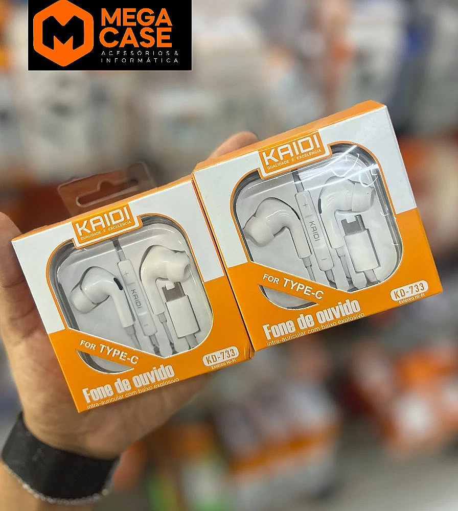 Fone TIPO-C Kaidi KD-727