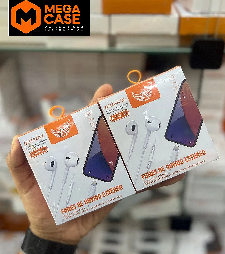 Fone Lightning Tomate A-919-5G