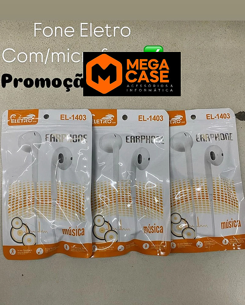 Fone com microfone Eletro EL-1402