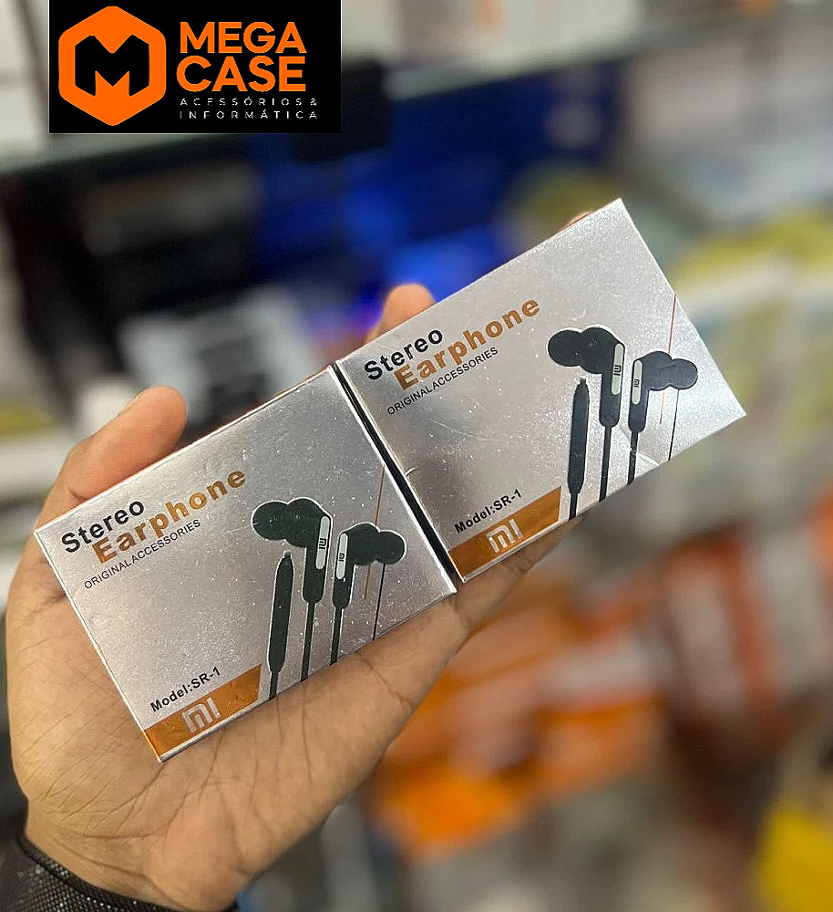 Fone de ouvido estéreo SR-1 Stereo Earphone