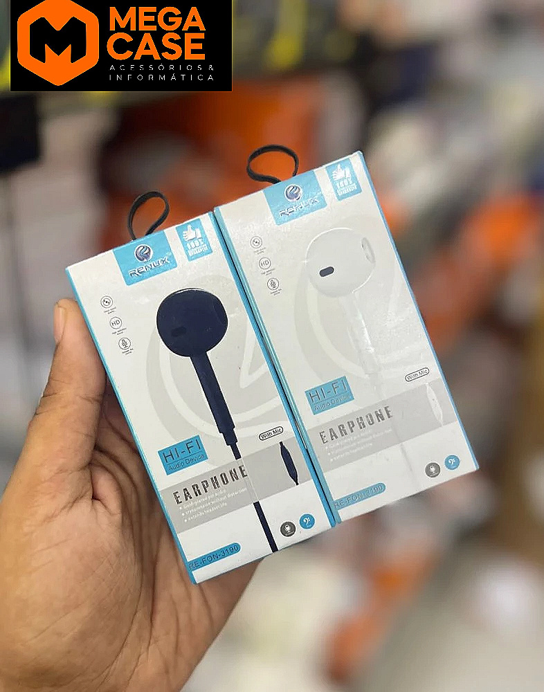 Fone Hi-Fi Estéreo Renux RE-FON-3190