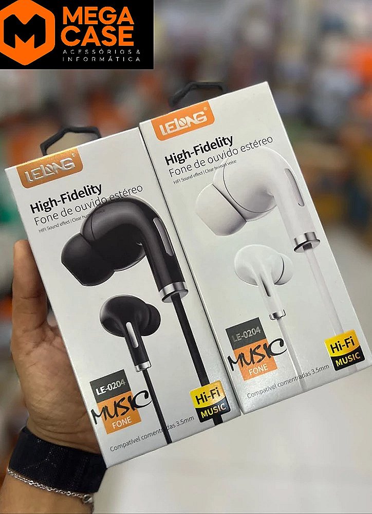 Fone de Ouvido Hi-Fidelity LE-0204