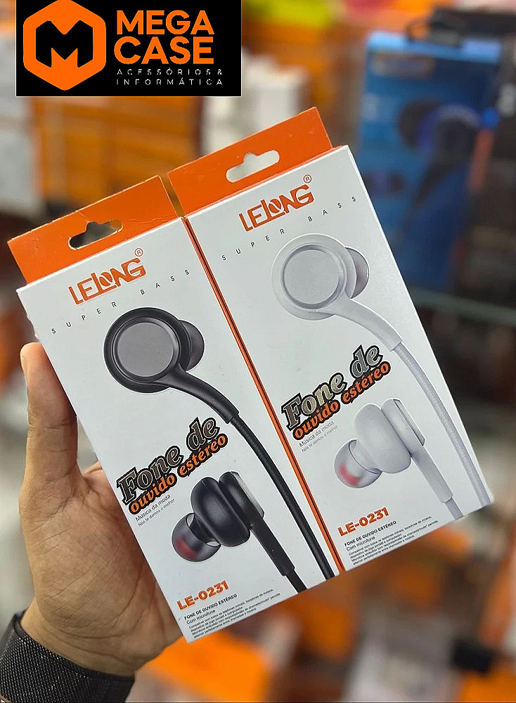 Fone de Ouvido Estéreo Super Bass LE-0231