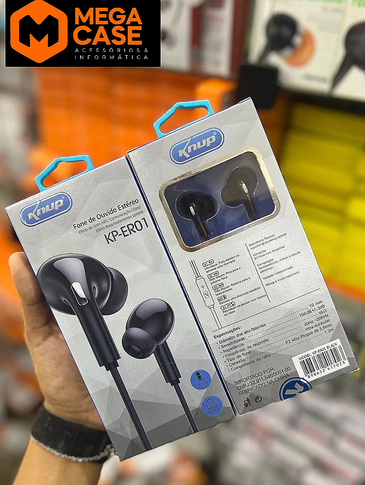 Fone de Ouvido Estéreo KP-ERO1