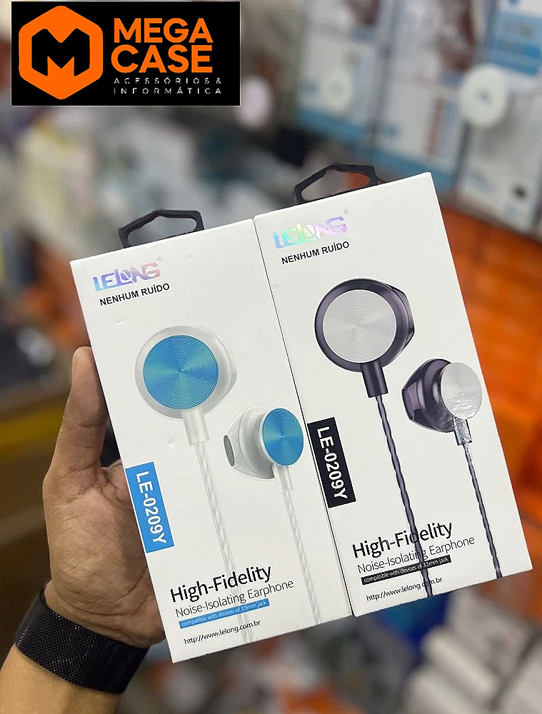 Fone de Ouvido Estéreo LE-0209Y